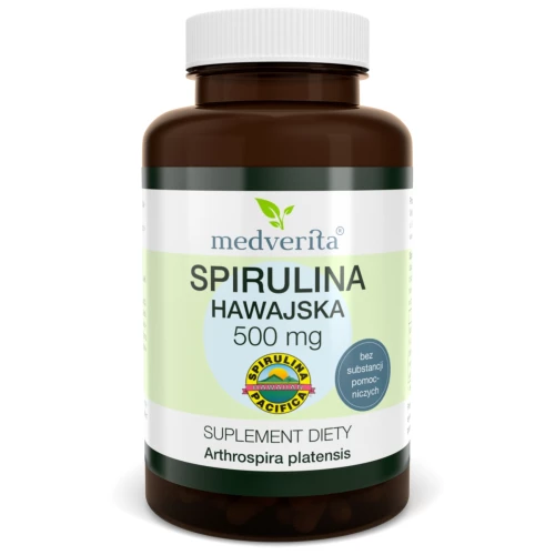 Medverita - Spirulina hawajska Pacifica 500 mg - 50 kapsułek Medverita - Spirulina hawajska Pacifica 500 mg - 50 kapsułek
